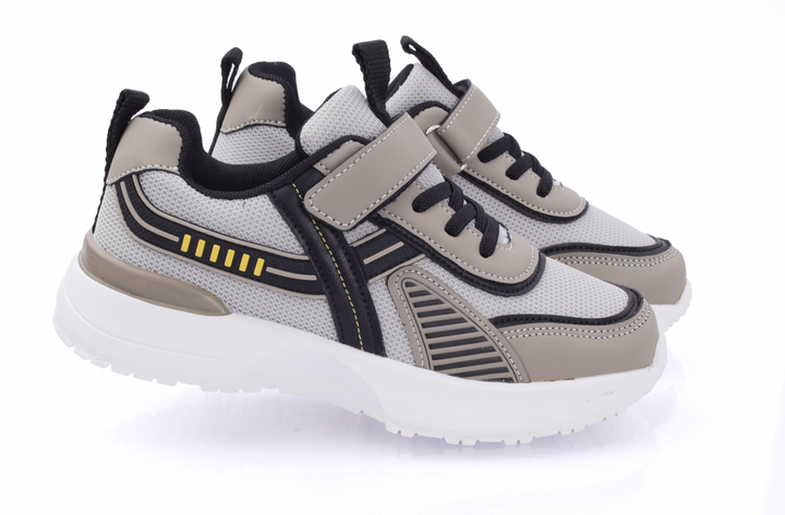 Кроссовки 0680 для мальчиков хаки-серые, сітка. Размер 34 от продавца ...