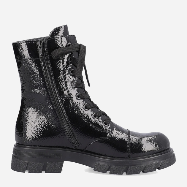 Жіночі черевики високі Rieker RIEZ9122-00 41 Чорні (4061811119639) - зображення 3