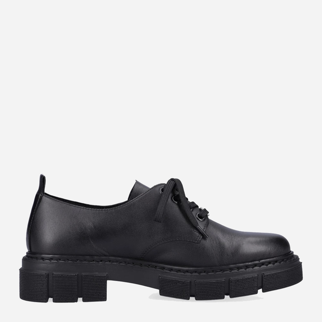 Buty derby damskie skórzane Rieker RIEM3801-00 42 Czarne (4060596876997) - obraz 3