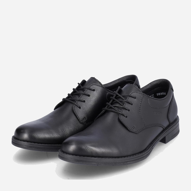 Buty derby męskie skórzane Rieker RIE10304-00 42 Czarne (4061811164981) - obraz 4