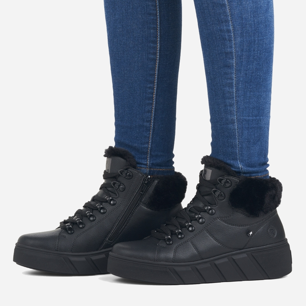 Жіночі зимові черевики низькі Rieker REVW0560-00 41 Чорні (4061811107773) - зображення 2