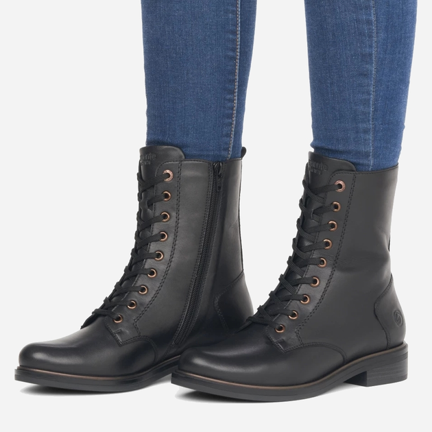 Жіночі зимові черевики високі Remonte REMD8388-01 38 Чорні (4061811128365) - зображення 2