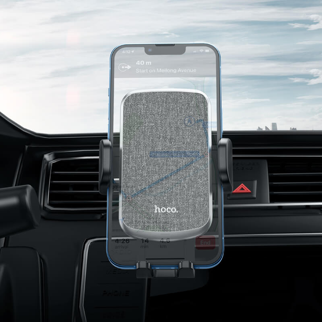 Универсальный автодержатель HOCO Polaris push-type air outlet car holder CA94 - Фото 3 Универсальный автодержатель HOCO Polaris push-type air outlet car holder CA94 - изображение 3