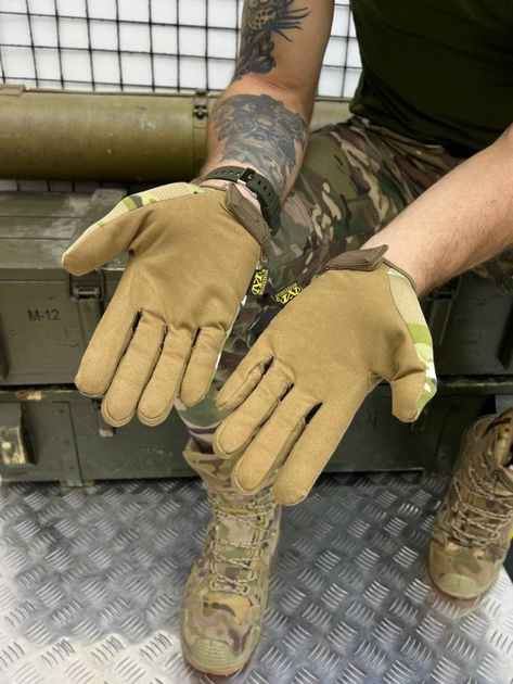 Рукавички тактичні mechanix quot;fastfit® multicam gloves мультикам ол XL - изображение 2