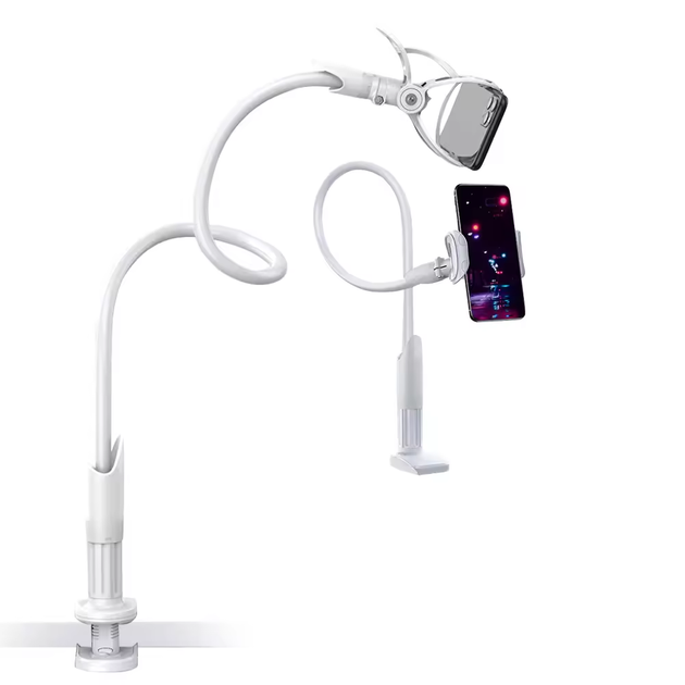Гнучкий тримач для телефону з прищіпкою VHG IVY 85 см Flexible Mobile Holder White - Фото 3 Гнучкий тримач для телефону з прищіпкою VHG IVY 85 см Flexible Mobile Holder White - зображення 3