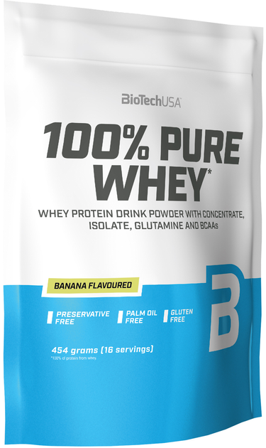Protein Biotech 100% Pure Whey 454 g Banana (5999076238385) - obraz 1