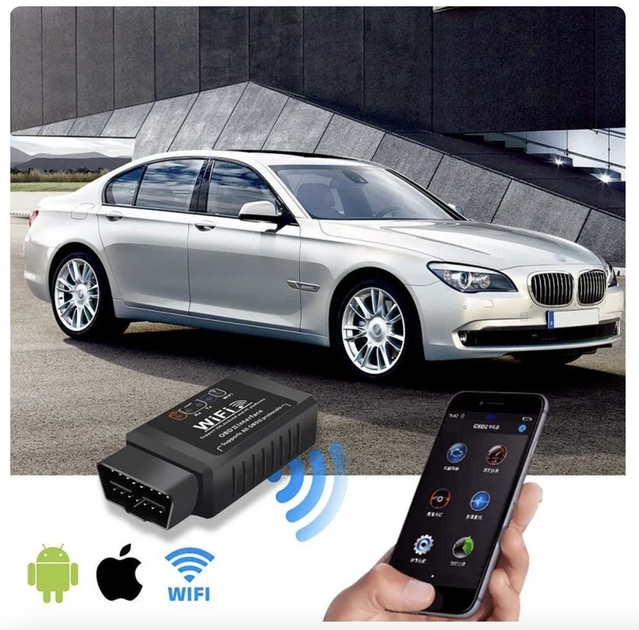 Автомобильный сканер ELM327 OBD2 WIFI V 1.5 для IOS/Android - изображение 5