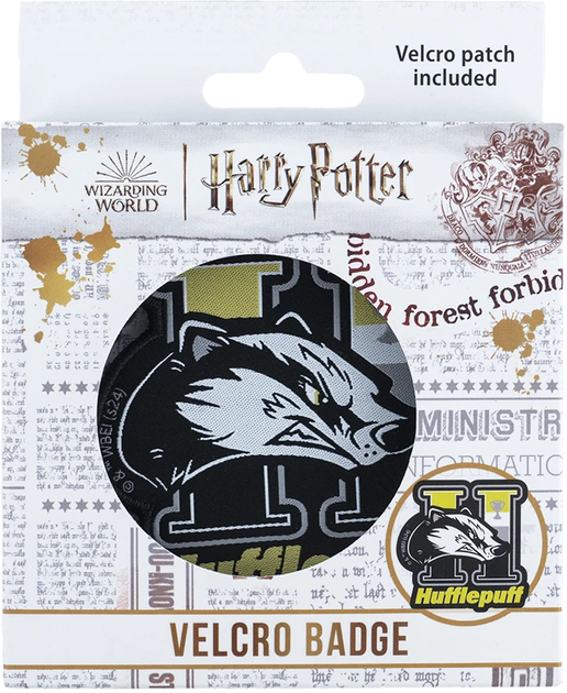 Бейдж на липучке Kite Harry Potter Черный с желтым (HP24-3011-1) - Фото 1 Бейдж на липучке Kite Harry Potter Черный с желтым (HP24-3011-1) - изображение 1