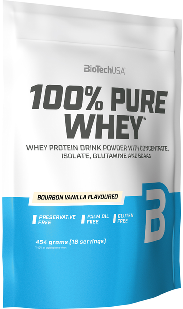 Protein Biotech 100% Pure Whey 454 g Bourbon Vanilla (5999076238316) - obraz 1
