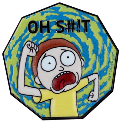 Бейдж на липучці Kite Rick and Morty Зелено-синій (RM24-3011-2) - зображення 2
