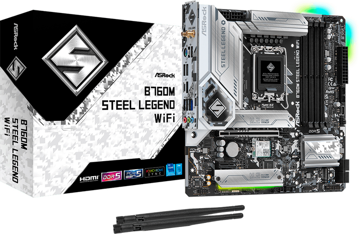 Материнская плата ASRock B760M Steel Legend Wi-Fi (s1700, Intel B760, PCI-Ex16) - изображение 5