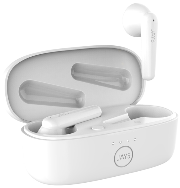 Słuchawki JAYS t-Six Earbuds White (7350033656358) - obraz 1