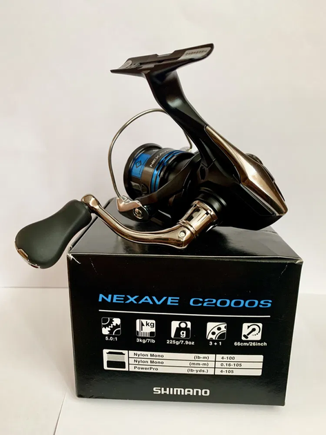 Котушка Shimano Nexave FI C2000S 3+1BB 5.0:1,2266.41.24 - зображення 2