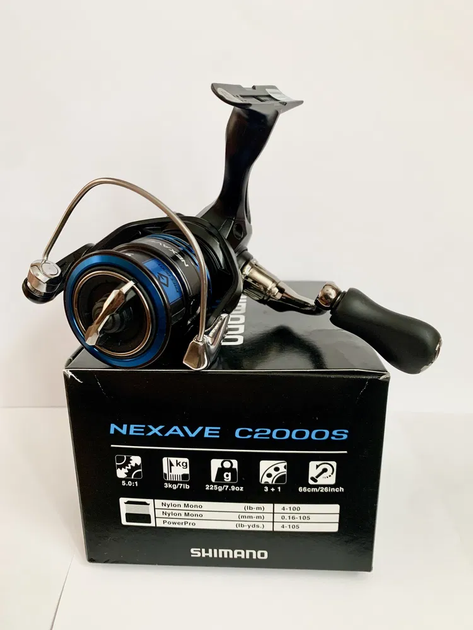 Котушка Shimano Nexave FI C2000S 3+1BB 5.0:1,2266.41.24 - зображення 3