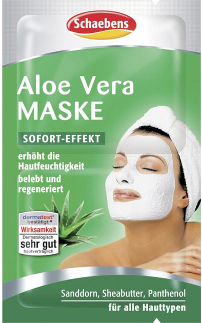 Maska do twarzy Schaebens Aloe Vera 2x5 ml (4003573020860) - obraz 1