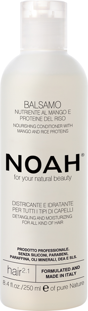 Кондиціонер для волосся Noah For Your Natural Beauty 2.1 Mango & Rice Proteins 250 мл (8034063520061) - зображення 1
