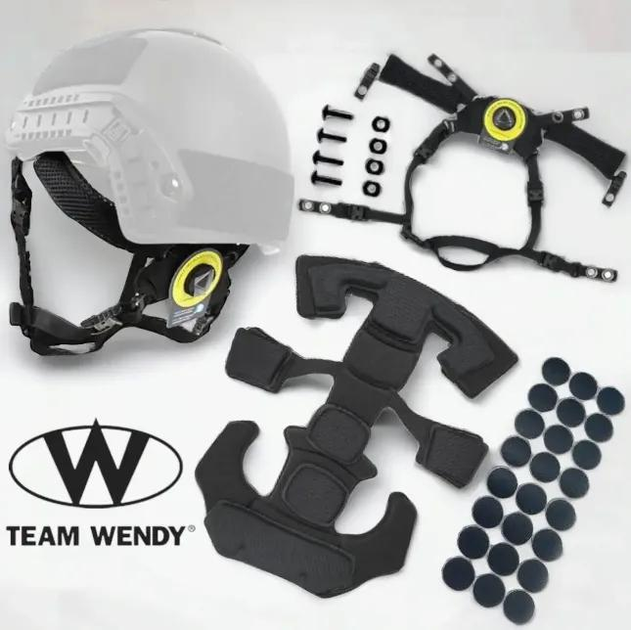 Подвесная система креплений для шлема Wendy system с подушками (Черный) - изображение 2