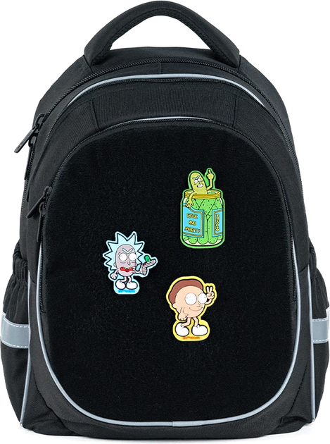 Набір бейджів на липучці Kite Rick and Morty Зелено-жовтий х 3 шт (RM24-3012) - зображення 3