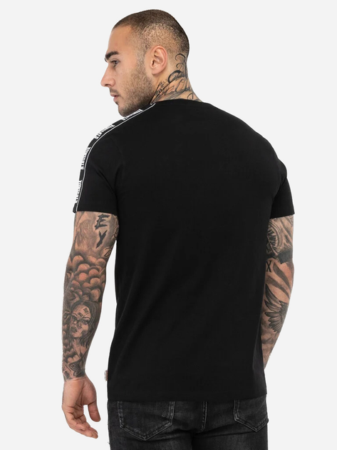 Футболка хлопковая длинная мужская Lonsdale 117531-1500 S Черная с ...