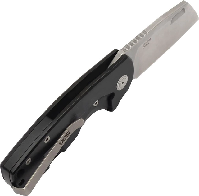 Нож складной карманный SOG Stout FLK Cleaver Blk + Stonewash (SOG-14-03-12-57) - изображение 1