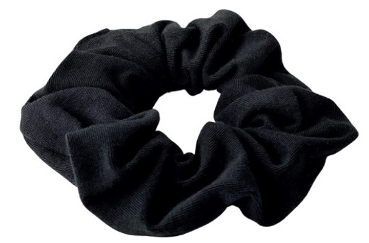 Гумка для волосся Anwen Scrunchie бавовняна Чорна (5907222404775) - зображення 2