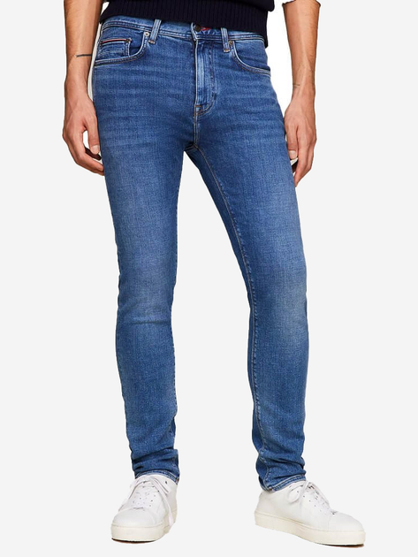 Jeansy slim fit męskie Tommy Hilfiger MW0MW33963-1A9 32/32 Granatowe (8720645738671) - obraz 1