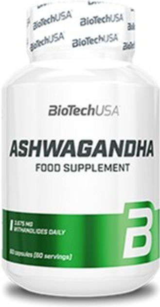 Вітаміни та мінерали Biotech Ashwagandha 60 капсул (5999076236572) - зображення 1