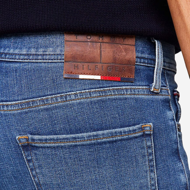 Jeansy slim fit męskie Tommy Hilfiger MW0MW33963-1A9 35/34 Granatowe (8720645744160) - obraz 3