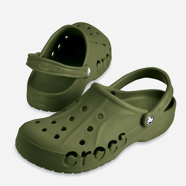 Chodaki męskie Crocs Baya 10126-309 42-43 (M9/W11) 27 cm Zielone (883503153721) - obraz 2