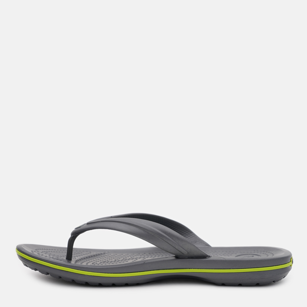 Klapki japonki męskie Crocs Crocband 11033-0A1 45-46 (M11) 29 cm Ciemnoszary/Zielony (887350969948) - obraz 3