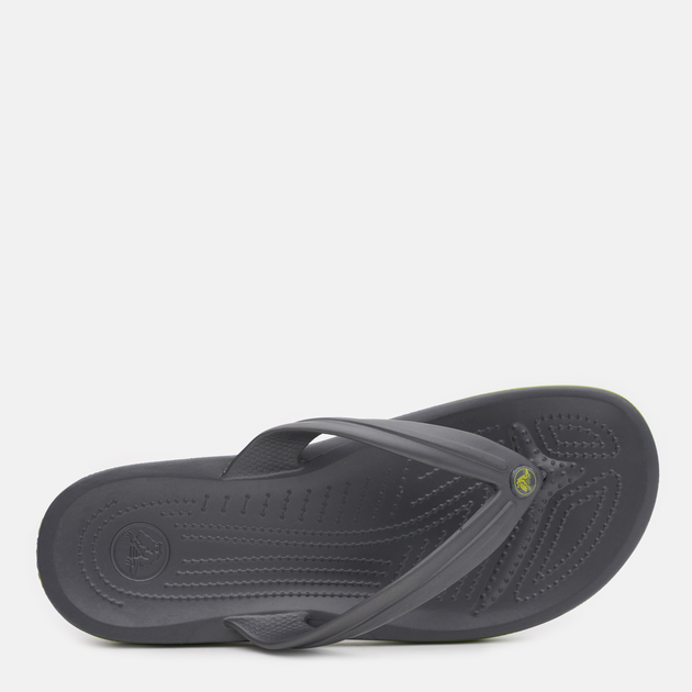 Klapki japonki męskie Crocs Crocband 11033-0A1 45-46 (M11) 29 cm Ciemnoszary/Zielony (887350969948) - obraz 5