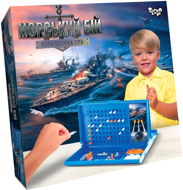 Настольная развлекательная игра Danko Toys "Морской бой" (укр ...