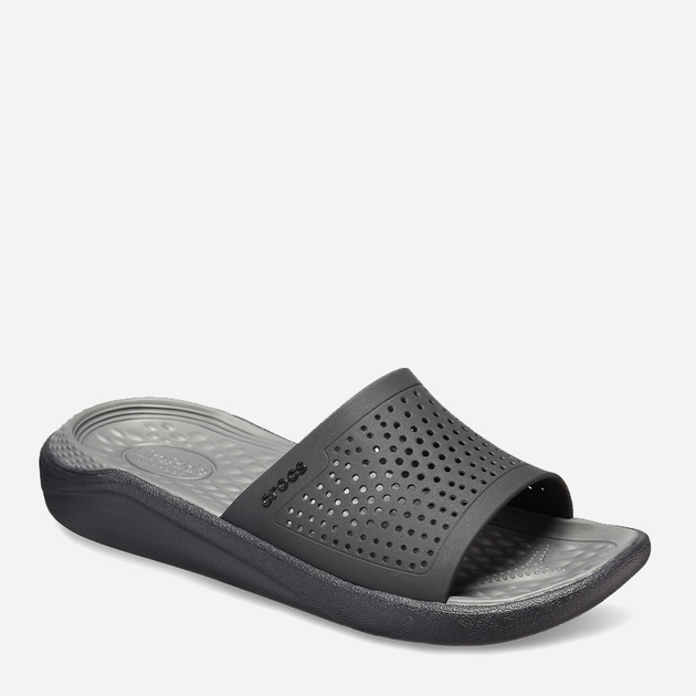 Klapki damskie Crocs LiteRide 205183-0DD 36-37 (M4/W6) 22 cm Czarny/Szary (191448209596) - obraz 3