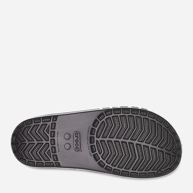 Klapki męskie basenowe Crocs Bayaband 205392-066 43-44 (M10/W12) 28 cm Czarny/Biały (191448189010) - obraz 6