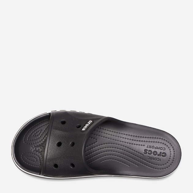 Чоловічі шльопанці для пляжу Crocs Bayaband 205392-066 46-47 (M12) 30 см Чорний/Білий (191448189034) - зображення 5