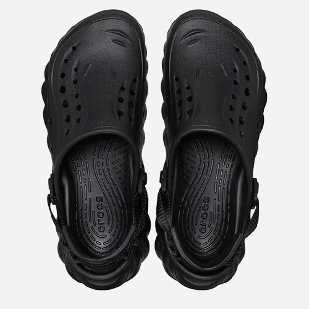 Чоловічі крокси Crocs Echo 207937-001 42-43 (M9/W11) 27 см Чорні (196265305483) - зображення 4