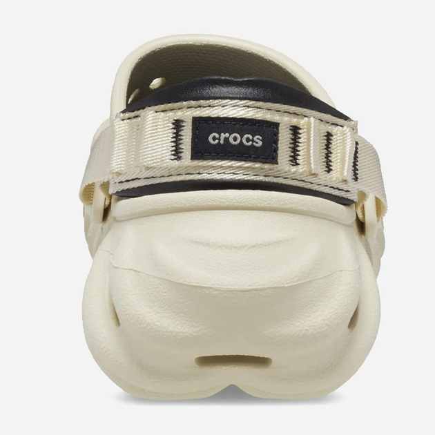 Chodaki damskie Crocs Echo 207937-2YJ 41-42 (M8/W10) 26 cm Beżowy/Czarny (196265357871) - obraz 5