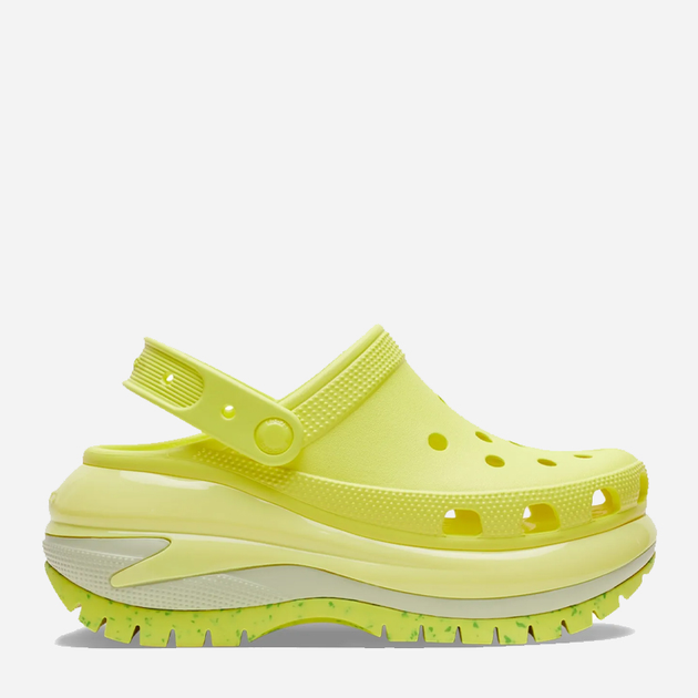 Chodaki damskie Crocs Mega Crush 207988-76M 38-39 (M6/W8) 24 cm Żółte (196265560400) - obraz 1