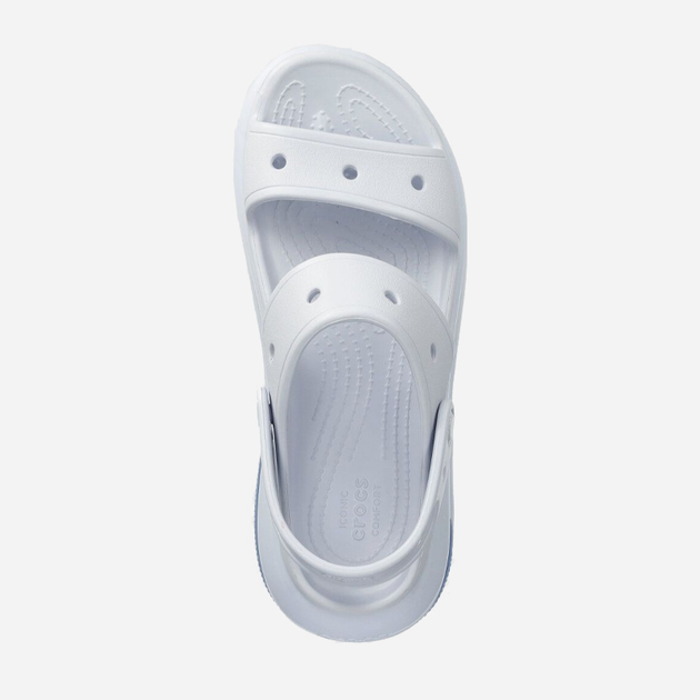 Sandały damskie na grubej podeszwie Crocs Mega Crush 207989-5AF 36-37 (M4/W6) 22 cm Białe z jasnoniebieskim (196265560707) - obraz 3