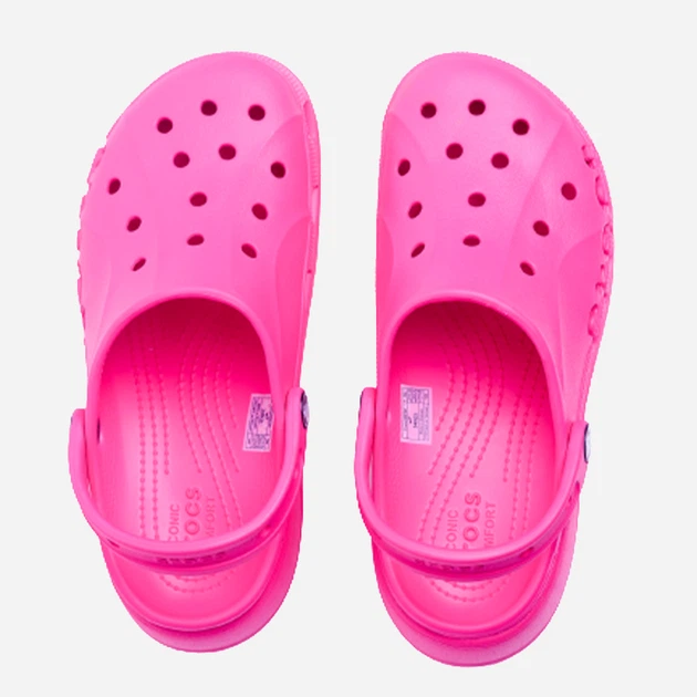 Chodaki damskie na platformie Crocs Baya Platform 208186-6QQ 39-40 (W9) 25 cm Różowe (196265400881) - obraz 3