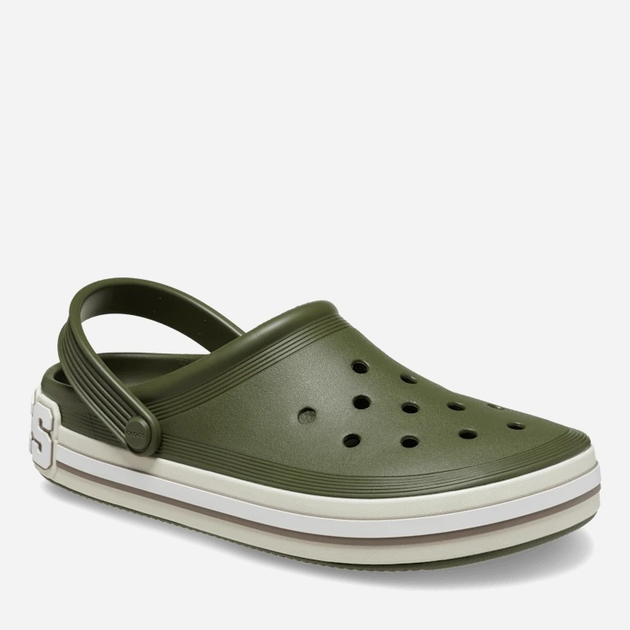 Чоловічі крокси Crocs Off Court Logo 209651-309 41-42 (M8/W10) 26 см Зелені (196265582150) - зображення 2