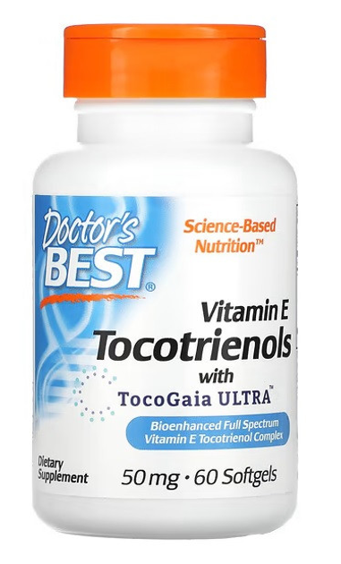Витамин Е Токотриенол Doctor's Best 50мг 60 капс (США) Tocotrienols ...