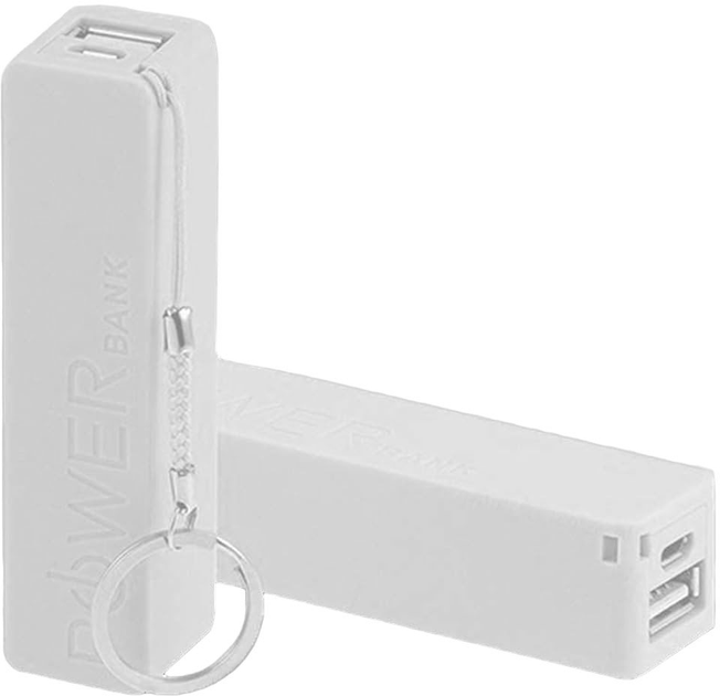 УМБ Power Powerbank 2600 mAh White (Model-1-WHITE) - зображення 1