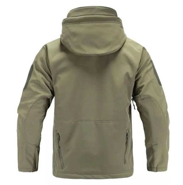 Тактична чоловіча куртка Softshell зелена 2хл - зображення 2