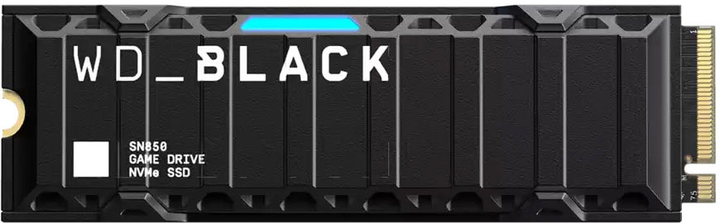 SSD диск Western Digital Black SN850 2TB Heatsink Sony PS5 M.2 PCIe Gen4 x4 (619659196721) - зображення 1