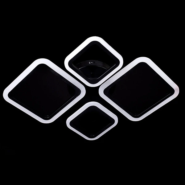 Люстра LED Свет чорна+пульт 96W 5331/2+2 - зображення 6