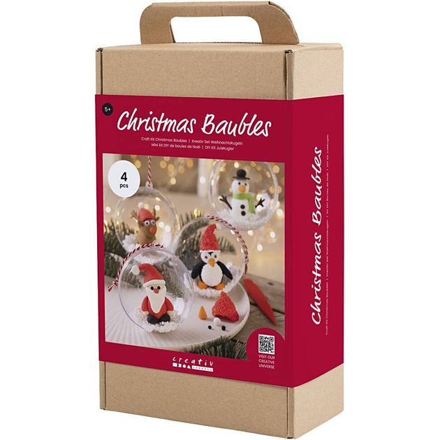 Набір для виготовлення іграшок новорічних іграшок Creativ Company Christmas Baubles (5712854644556) - зображення 1