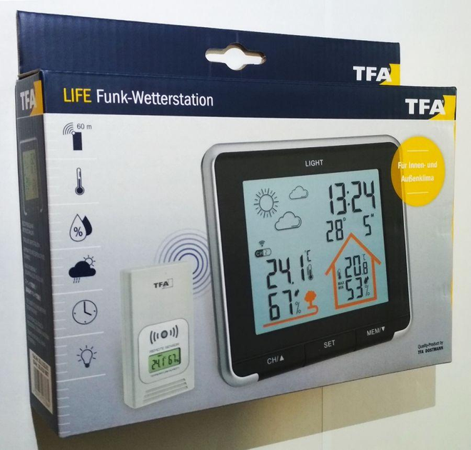 Метеостанция TFA LIFE 35115301 - изображение 2