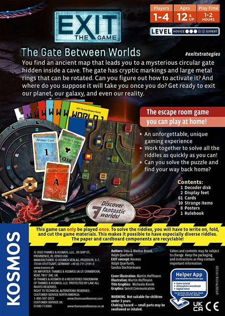 Настільна гра Kosmos Exit The Game The Gate Between Worlds (0814743015944) - зображення 2