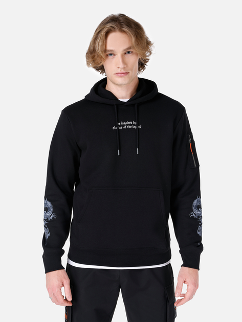 Худи мужское Colin's CL1067705-BLK S Черное (8684112036724) 
